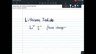 Lithium iodide ionic compound formula