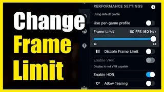 How to Change your Frame Rate FPS on Steam Deck Settings (Easy Method)