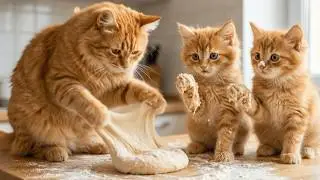🐱 A Busy Day at the Donut Shop 🐱🍩 | Mama Cat