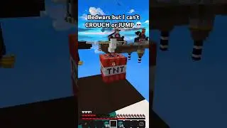 This bedwars challenge MIGHT be IMPOSSIBLE 😭 #minecraft #hypixel #bedwars #challenge #minecraftbut