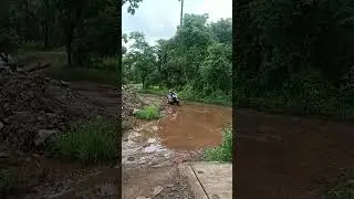 Activa 125 off-roading #offroad #mud #activa #powerful
