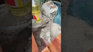 using vegetables oil as form releases agent, save money doing concrete forming stamping