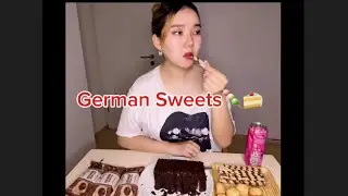 Germany-ийн амттанууд 😋 Kuchen, Croissant & Cream Mukbang 