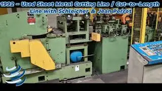 Used Sheet Metal Cutting Line / Cut-to-Length Line with Schleicher & Jean Perrot from Germany