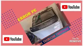 HOW TO PE ERROR CODE || WASHING MACHINE PE ERROR PROBLEM || #error