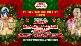 Atlantis, Blue Panther y Star Jr vs Volador Jr, Magnus y Vegas ARENA M&Eacute;XICO 