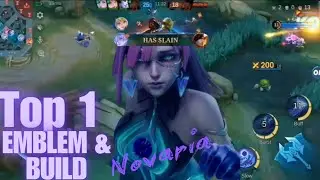 Novaria Best build 2025 |Sniper| Insane damage #mobilelegends #novariagameplay #mlbb #mage #magemlbb