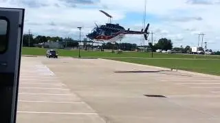 AirEvac 67 lifting off from Lone Oak Elementary