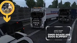 Morning ride in RAIN! Wet Roads | ETS 2 | Logitech G29 Game play