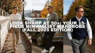 Look Sharp at 50+: Your 15-Piece Minimalist Wardrobe (Fall 2025 Edition)