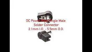 DC Power Right Angle Male Solder Connector - 2.1mm I.D. - 5.5mm O.D. P#921