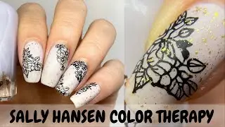 Sally Hansen Color Therapy Sheer Polishes // Nail Art // Live Swatch & Review