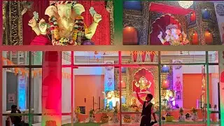 Beautiful Ganesha Decoration 2025 | Megapolis Sparklet Hinjewadi Pune | #ganeshdecorationideas #vlog