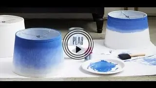 P.S.- I made this...Ombre Lamp Shade