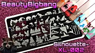BeautyBigBang Silhouette-XL-002 / Обзор пластины для стемпинга / Review