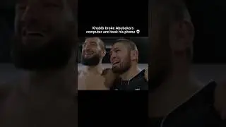 Khabib broke Abubakars computer and took his phone 😂