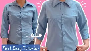 How to Widen a Tight Button-up Shirt (No Alterations or Fabric Added with Extra Tips)