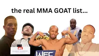 The best UNBIASED mma GOAT list of all time.
