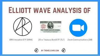 Elliott Wave Analysis of ARKK (Ark Innovation), TLT (20-yr Treasury Bond ETF), and ZM (Zoom)
