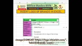 INSERT LOGOS OF BRAND IN EXCEL एक्सेल में ब्रांड का लोगो डालें #excel #exceltutorial #shortsfeed