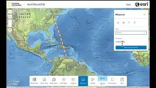 Measuring distance on a GIS map with MapMaker
