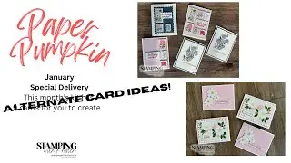 Special Delivery Paper Pumpkin alternate cards.  Get more out of your Paper Pumpkin!