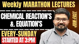 Class 10 Science LIVE Marathon | Important Topics + Revision | D.S. Sir | 3 PM / chapter1/ join fast