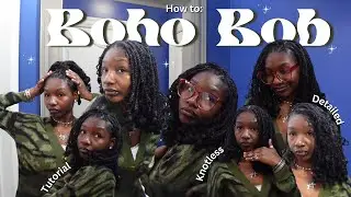 How to: Short Boho Bob: step by step | Easy Tutorial ( DIY for less than $60)  | TinasWrld