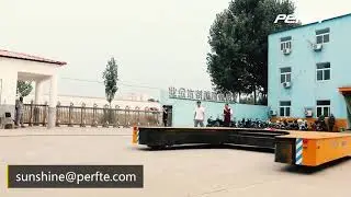 Railway handling traveling transfer cart trailing cable bogie