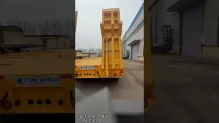 4 Axle 80/100  Ton Low Bed Trailer for Transport Excavator and Other Heavy Duty Equipments