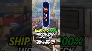 SHIPYARD HIDDEN DECK LOCATION | 100% GUIDE |💯Tony Hawk's Pro Skater 3 + 4 🏆