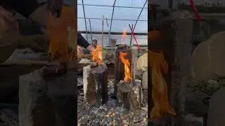 Have YOU ever seen a Fire Fountain BEFORE? 😮🔥💧| #shorts