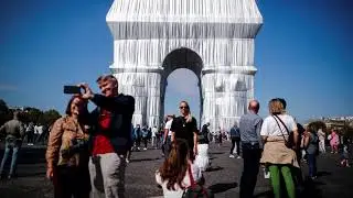 Slideshow: Arc de Triomphe gets wrapped