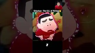 Shinchan flirting😏 with cute Girl🥰 #edit #shinchan