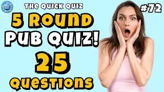 #72 Ultimate Pub Quiz: Picture, Lyrics, Movie Tagline, Connection & General Knowledge | With Answers