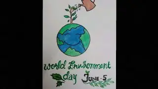 Environment day easy poster making #environment #easyposterdrawing