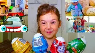 Learn Colors with Finger Family Song Kinder Surprise Egg Toys Nursery Rhymes Kids Songs by Nastya