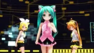 【MMD】ぷちあぴミク de Ghost Rule －DIVELA REMIX－
