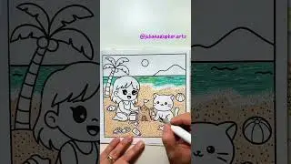 Pintando a praia