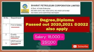 BPCL Recruitment 2023 in tamil | How To Apply BPCL Graduate Apprentice Posts 2023 Online Form Tamil