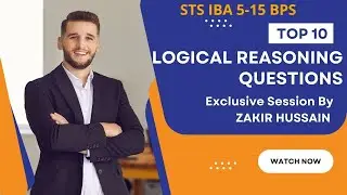 Logical Reasoning|| MDCAT new pattern|| STS IBA Preparation/ZAKIR HUSSAIN EDU