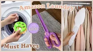 AMAZON LAUNDRY MUST HAVES 🧦 The Best Laundry Accessories And Laundry Hacks