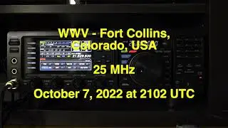 WWV - 25 MHz - The Experimental Time & Frequency Station