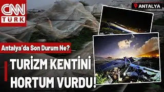 Antalya'yı Hortum Vurdu: İşte O Manzara! Aksu Çayı Üzerindeki Şiddetli Fırtına Teknelere Hasar Verdi