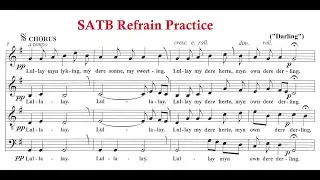 Myn Lyking:  Refrain Practice SATB (I Saw a Fair Mayden)