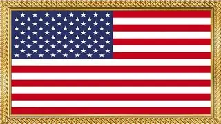 American flag tableau. wall TV art #frame