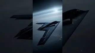 The B-2 Spirit entered stealth mode to avoid radar detection.(AI) #b2bomber #ww3 #airforce