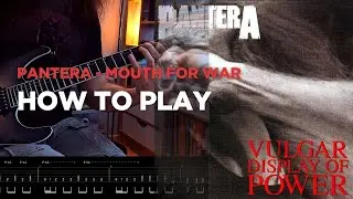 How to play Mouth for War (intro) by Pantera [with tab]