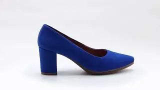 Zapato de tac&oacute;n bajo de piel | miMaO