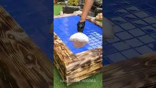 Easy pallet table making for a cozy garden🏡